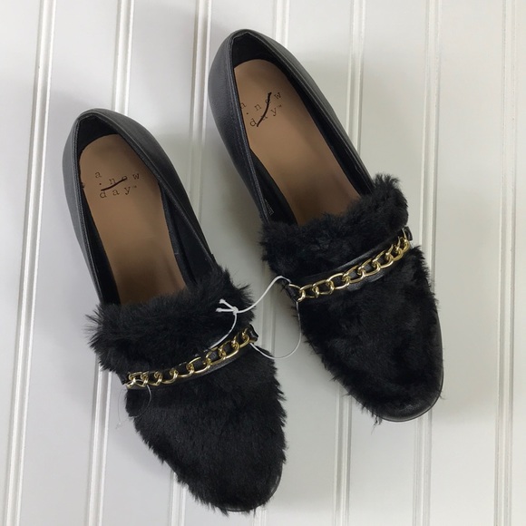fur loafers target